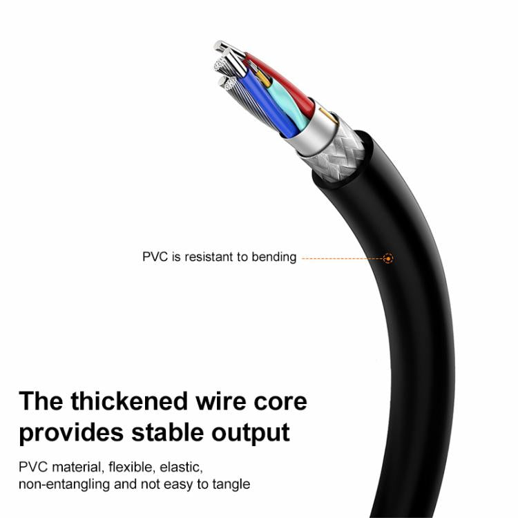 Type-C to 2 Pin / 4 Pin 2 in 1 Magnetic Charging Cable For Shokz Bone Conduction Earphone(Black) - Other Accessories by buy2fix | Online Shopping UK | buy2fix