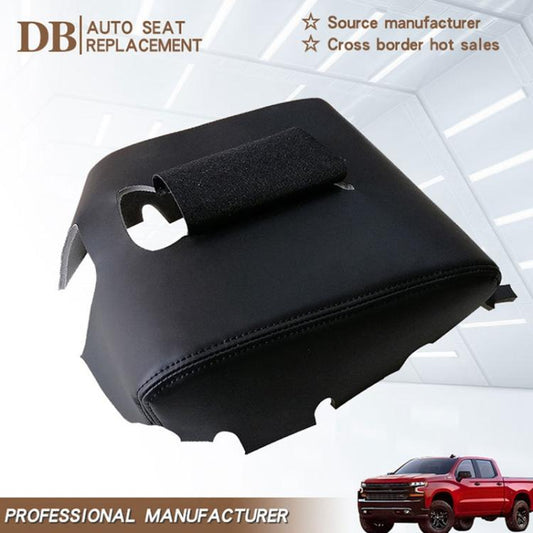 Car Central Armrest Box Protective Leather Cover for Chevrolet Silverado 1500 / 2500 2014-2018(Black) - Seat Accessories by buy2fix | Online Shopping UK | buy2fix
