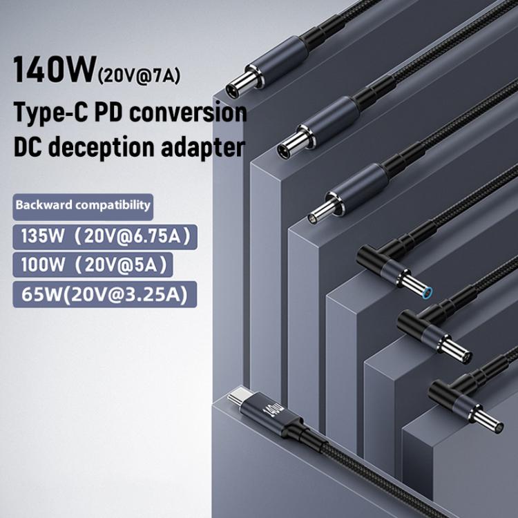 1.8m 140W Type-C to DC Laptop Charging Cable, Model:DC6.0x3.7mm 20V7A - Universal Power Adapter by buy2fix | Online Shopping UK | buy2fix