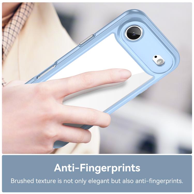 For iPhone Air Colorful Series Acrylic + TPU Phone Case(Blue) - iPhone Air Cases by buy2fix | Online Shopping UK | buy2fix
