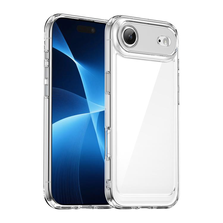 For iPhone Air Colorful Series Acrylic + TPU Phone Case(Transparent) - iPhone Air Cases by buy2fix | Online Shopping UK | buy2fix