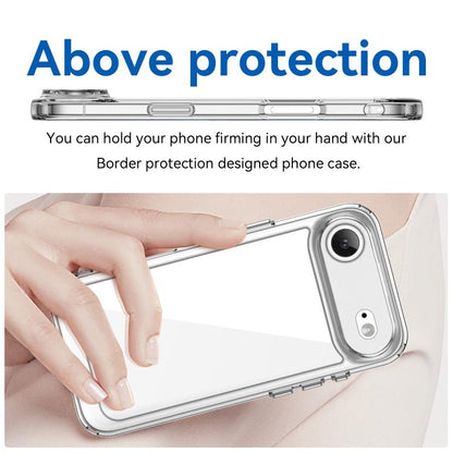 For iPhone Air Colorful Series Acrylic + TPU Phone Case(Transparent) - iPhone Air Cases by buy2fix | Online Shopping UK | buy2fix