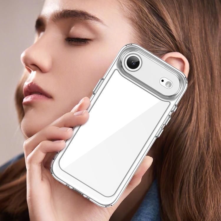 For iPhone Air Colorful Series Acrylic + TPU Phone Case(Transparent) - iPhone Air Cases by buy2fix | Online Shopping UK | buy2fix