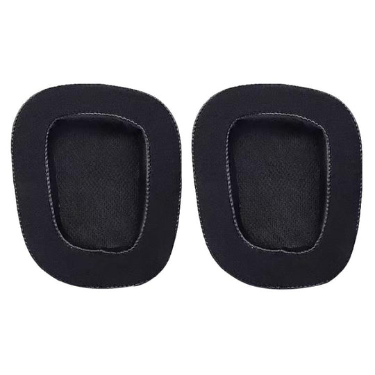 2pcs Insert Replacement Earpads For Logitech G533 / G633 / G635 / G933 / G935, Material:Protein Leather and Ice Silk Fabric(Black)