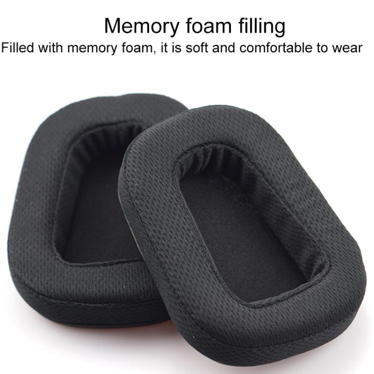 2pcs Insert Replacement Earpads For Logitech G533 / G633 / G635 / G933 / G935, Material:Mesh Fabric(Black Mesh) - Earmuff & Pad by buy2fix | Online Shopping UK | buy2fix