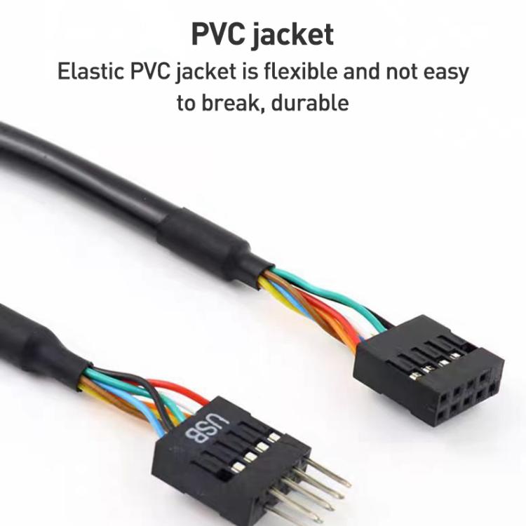 2pcs Computer Motherboard USB3.0 Adapter Cable(9 Pin Male to 20 Pin Female) - USB 3.0 by buy2fix | Online Shopping UK | buy2fix