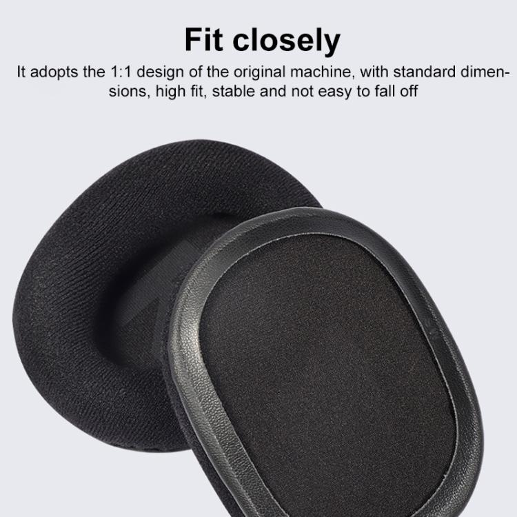 1 Pair Insert Replacement Earpads For Logitech G Pro X, Material:Protein Leather and Ice Silk Fabric(Black) - Earmuff & Pad by buy2fix | Online Shopping UK | buy2fix
