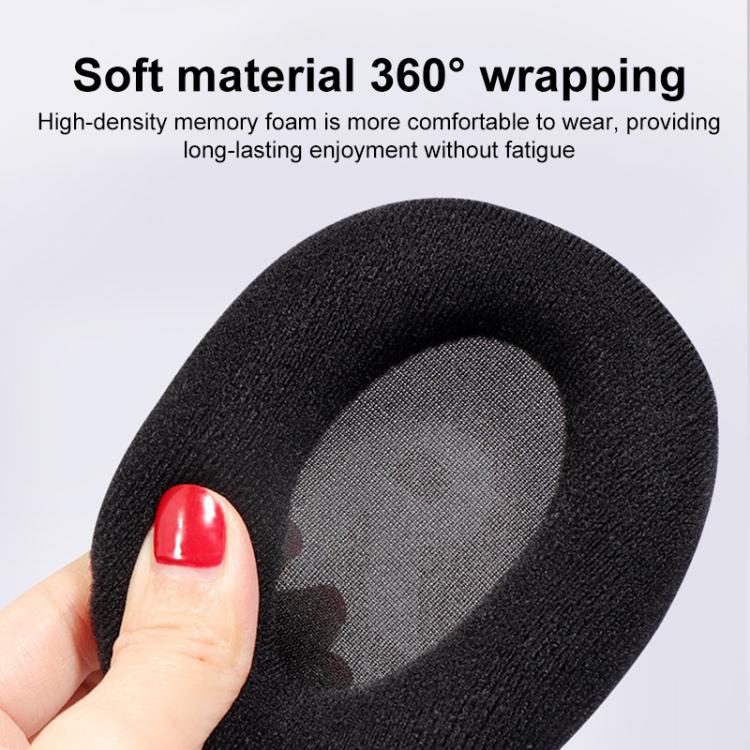 1 Pair Insert Replacement Earpads For Logitech G Pro X, Material:Cotton Fabric(Grey White) - Earmuff & Pad by buy2fix | Online Shopping UK | buy2fix