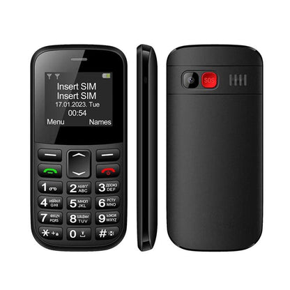 MXMID B210 Keypad Phone, 1.77 inch SC6531E, LED Flashlight, Big Keyboard Big Fonts, SOS, Network: 2G, Dual SIM, Plug:AU Plug(Black) - Others by buy2fix | Online Shopping UK | buy2fix