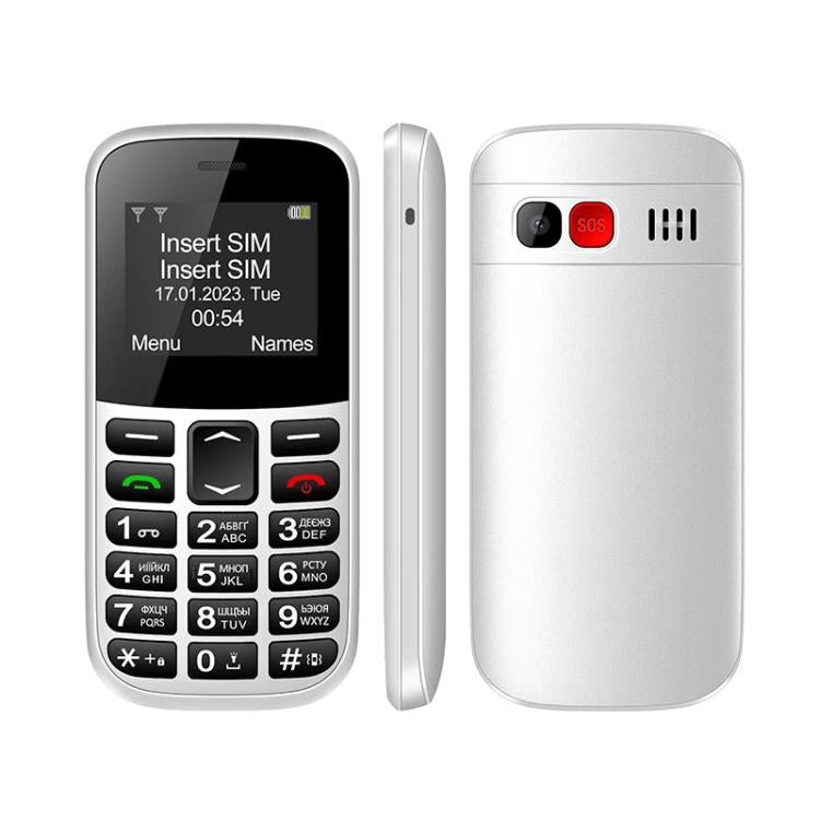 MXMID B210 Keypad Phone, 1.77 inch SC6531E, LED Flashlight, Big Keyboard Big Fonts, SOS, Network: 2G, Dual SIM, Plug:AU Plug(White) - Others by buy2fix | Online Shopping UK | buy2fix