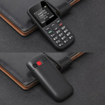 MXMID B210 Keypad Phone, 1.77 inch SC6531E, LED Flashlight, Big Keyboard Big Fonts, SOS, Network: 2G, Dual SIM, Plug:EU Plug(Black) - Others by buy2fix | Online Shopping UK | buy2fix