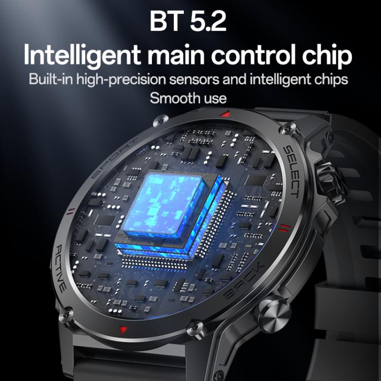 Yesido IO31 1.43 inch AMOLED Screen Smart Watch Support BT Call / Heart Rate(Black) - Smart Watches by Yesido | Online Shopping UK | buy2fix