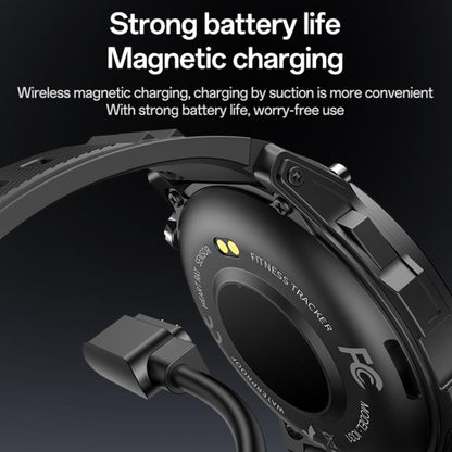 Yesido IO31 1.43 inch AMOLED Screen Smart Watch Support BT Call / Heart Rate(Black) - Smart Watches by Yesido | Online Shopping UK | buy2fix