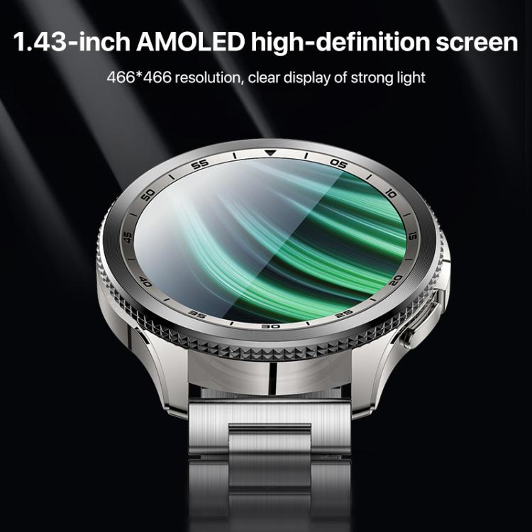 Yesido IO34 1.43 inch AMOLED Screen Metal Smart Watch Support BT Call(Grey) - Smart Watches by Yesido | Online Shopping UK | buy2fix