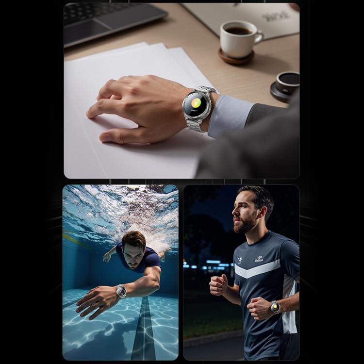 Yesido IO34 1.43 inch AMOLED Screen Metal Smart Watch Support BT Call(Grey) - Smart Watches by Yesido | Online Shopping UK | buy2fix