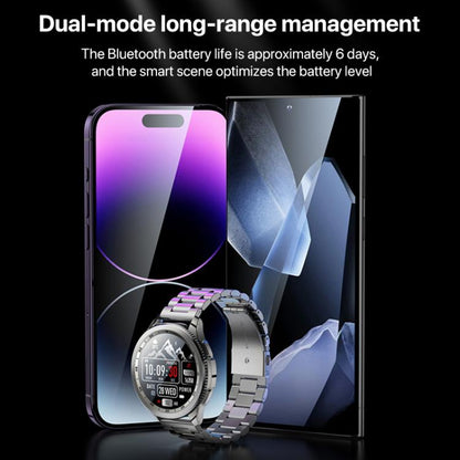 Yesido IO34 1.43 inch AMOLED Screen Metal Smart Watch Support BT Call(Grey) - Smart Watches by Yesido | Online Shopping UK | buy2fix