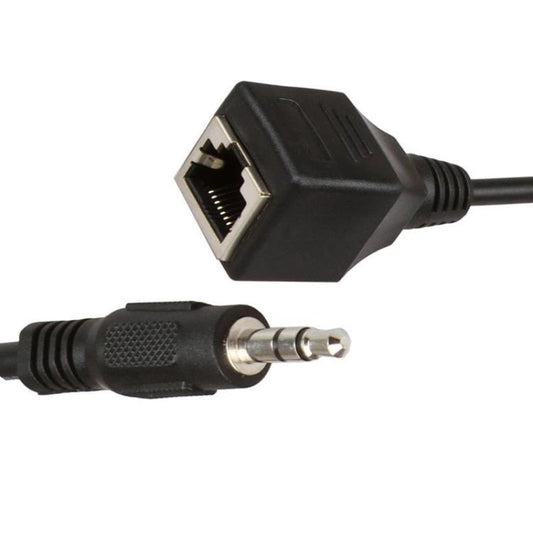 3.5mm Male to RJ45 Female Network Port Touch Screen Adapter Cable for Thunderstone(Black) - Power Cord by buy2fix | Online Shopping UK | buy2fix