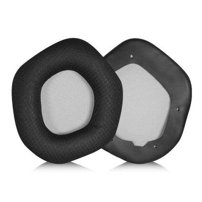 1 Pair Snap-on Replacement Earpads For ASUS ROG Strix7.1, Material:Football Net Fabric(Black Grey) - Earmuff & Pad by buy2fix | Online Shopping UK | buy2fix