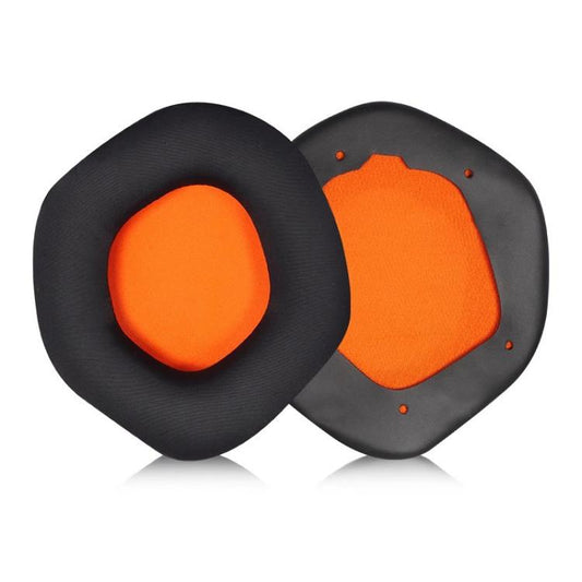 1 Pair Snap-on Replacement Earpads For ASUS ROG Strix7.1, Material:Ice Silk Fabric(Black Orange) - Earmuff & Pad by buy2fix | Online Shopping UK | buy2fix
