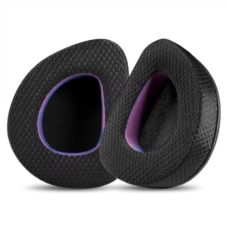 2pcs Insert Replacement Earpads For ASUS ROG Delta S, Material:Net Fabric(Black Purple) - Earmuff & Pad by buy2fix | Online Shopping UK | buy2fix