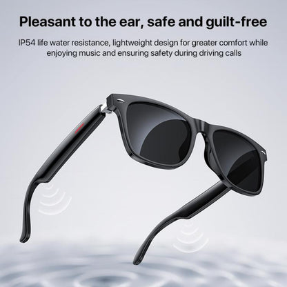 Yesido IO35 Smart Music Glasses IP54 Waterproof Support BT Call(Black) - Smart Glasses by Yesido | Online Shopping UK | buy2fix