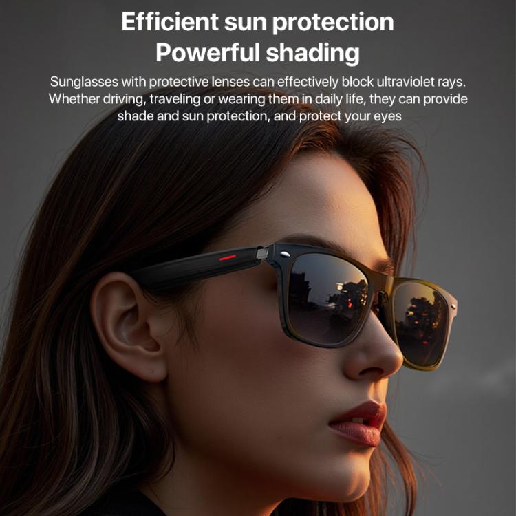 Yesido IO35 Smart Music Glasses IP54 Waterproof Support BT Call(Black) - Smart Glasses by Yesido | Online Shopping UK | buy2fix