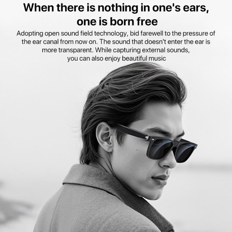 Yesido IO35 Smart Music Glasses IP54 Waterproof Support BT Call(Black) - Smart Glasses by Yesido | Online Shopping UK | buy2fix