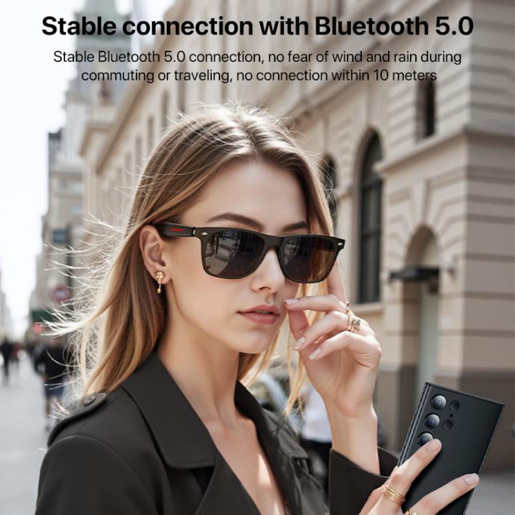 Yesido IO35 Smart Music Glasses IP54 Waterproof Support BT Call(Black) - Smart Glasses by Yesido | Online Shopping UK | buy2fix