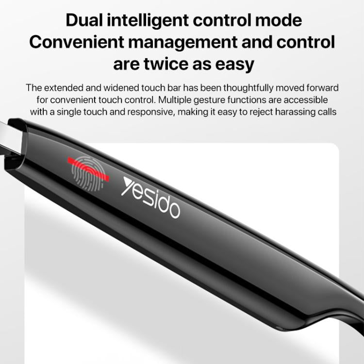 Yesido IO35 Smart Music Glasses IP54 Waterproof Support BT Call(Black) - Smart Glasses by Yesido | Online Shopping UK | buy2fix