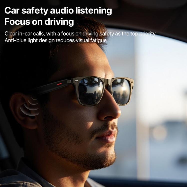 Yesido IO35 Smart Music Glasses IP54 Waterproof Support BT Call(Black) - Smart Glasses by Yesido | Online Shopping UK | buy2fix