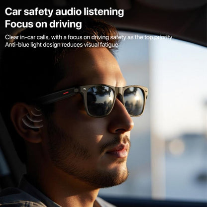 Yesido IO35 Smart Music Glasses IP54 Waterproof Support BT Call(Black) - Smart Glasses by Yesido | Online Shopping UK | buy2fix