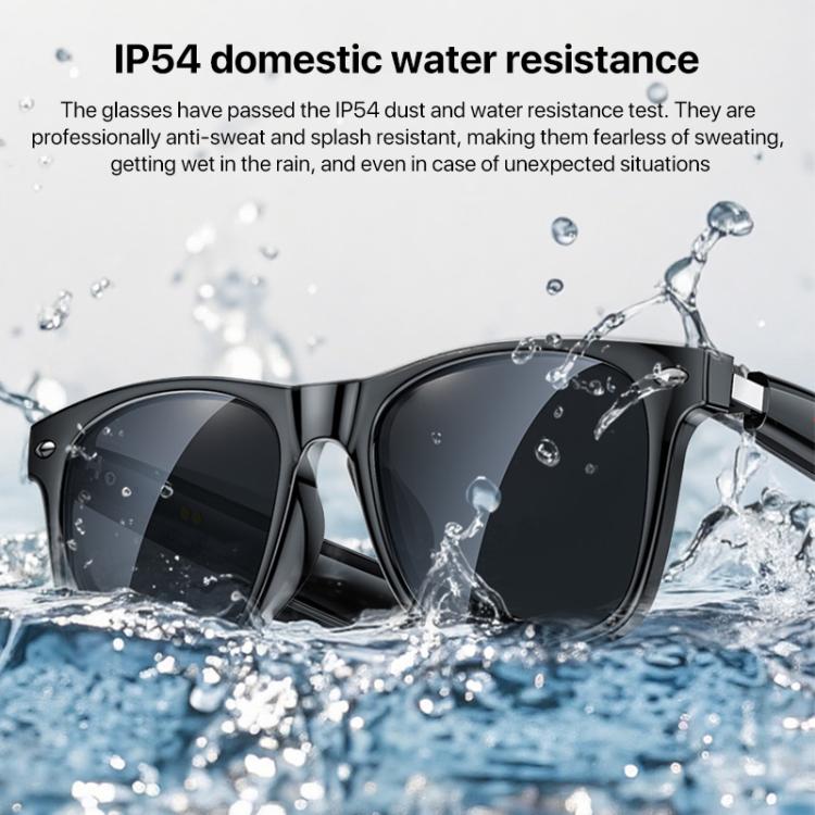 Yesido IO35 Smart Music Glasses IP54 Waterproof Support BT Call(Black) - Smart Glasses by Yesido | Online Shopping UK | buy2fix