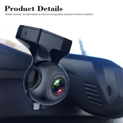 USB WiFi HD Night Vision Hidden Car Driving Recorder(Black) - Car DVRs by buy2fix | Online Shopping UK | buy2fix