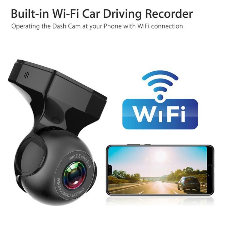 USB WiFi HD Night Vision Hidden Car Driving Recorder(Black) - Car DVRs by buy2fix | Online Shopping UK | buy2fix