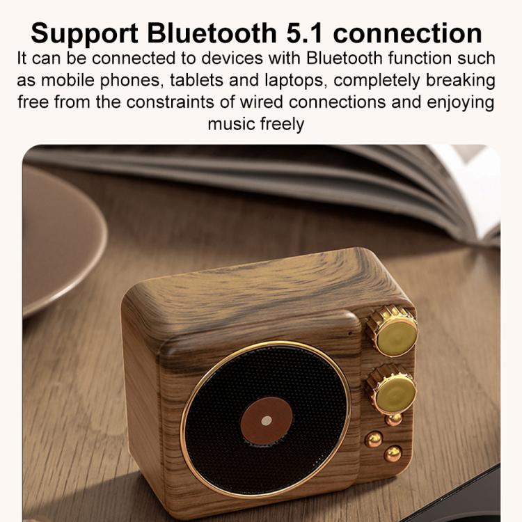 T10 Bluetooth Mini Wireless Smart Speaker(Wood Grain) - Desktop Speaker by buy2fix | Online Shopping UK | buy2fix