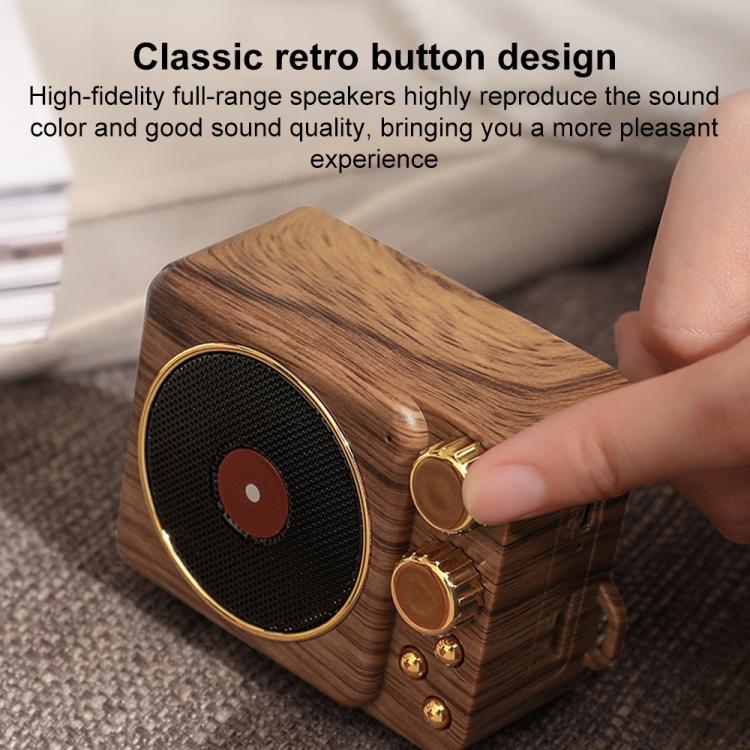 T10 Bluetooth Mini Wireless Smart Speaker(Wood Grain) - Desktop Speaker by buy2fix | Online Shopping UK | buy2fix