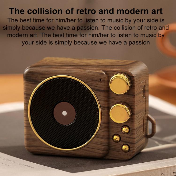 T10 Bluetooth Mini Wireless Smart Speaker(Wood Grain) - Desktop Speaker by buy2fix | Online Shopping UK | buy2fix