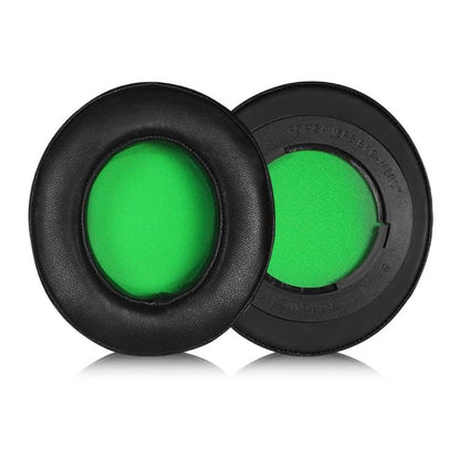 1 Pair Rotating Snap-on Replacement Earpads For Razer Kraken Pro V2, Material:Lambskin(Black Green) - Earmuff & Pad by buy2fix | Online Shopping UK | buy2fix