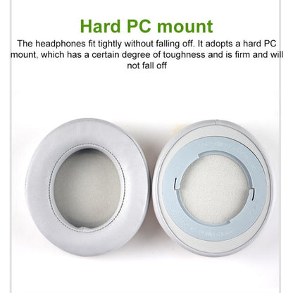 1 Pair Rotating Snap-on Replacement Earpads For Razer Kraken Pro V2, Material:Protein Leather Ice Silk Fabric(Black) - Earmuff & Pad by buy2fix | Online Shopping UK | buy2fix