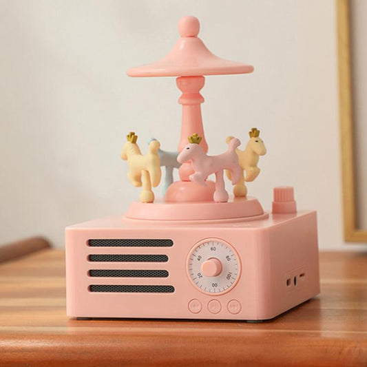 T15 Carousel Bluetooth Mini Wireless Smart Speaker(Pink) - Desktop Speaker by buy2fix | Online Shopping UK | buy2fix