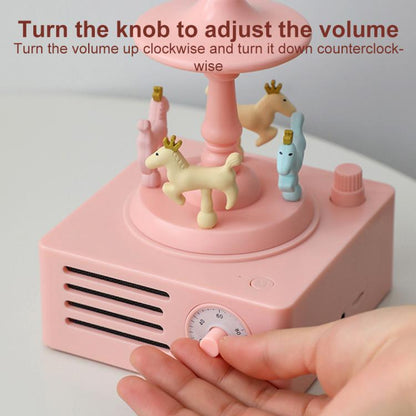 T15 Carousel Bluetooth Mini Wireless Smart Speaker(Wood Grain) - Desktop Speaker by buy2fix | Online Shopping UK | buy2fix