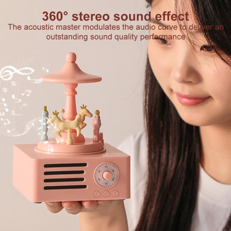 T15 Carousel Bluetooth Mini Wireless Smart Speaker(Pink) - Desktop Speaker by buy2fix | Online Shopping UK | buy2fix