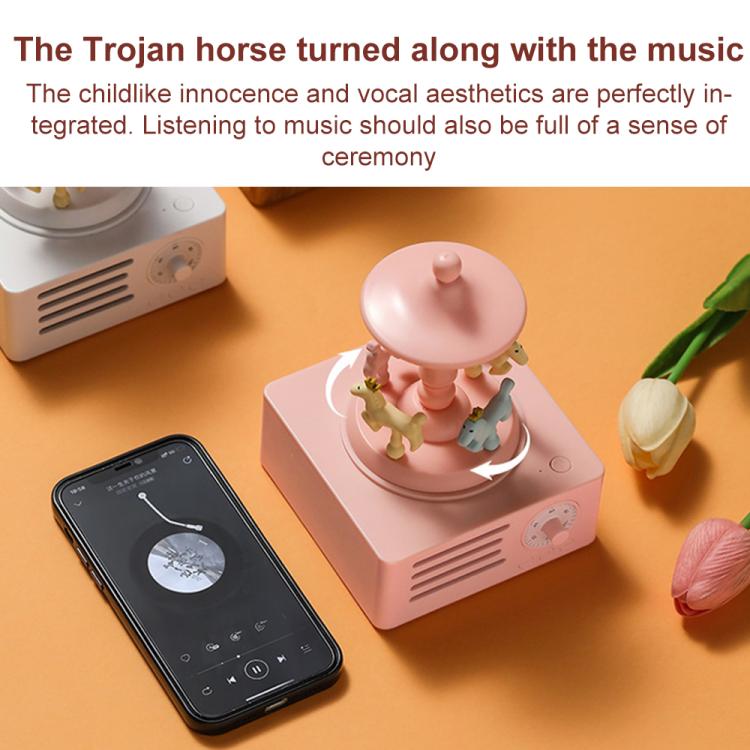 T15 Carousel Bluetooth Mini Wireless Smart Speaker(Wood Grain) - Desktop Speaker by buy2fix | Online Shopping UK | buy2fix