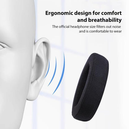 1 Pair Flannel Splicing Earphone Replacement Earpads Pads For Philips SHP9500(Black) - Earmuff & Pad by buy2fix | Online Shopping UK | buy2fix