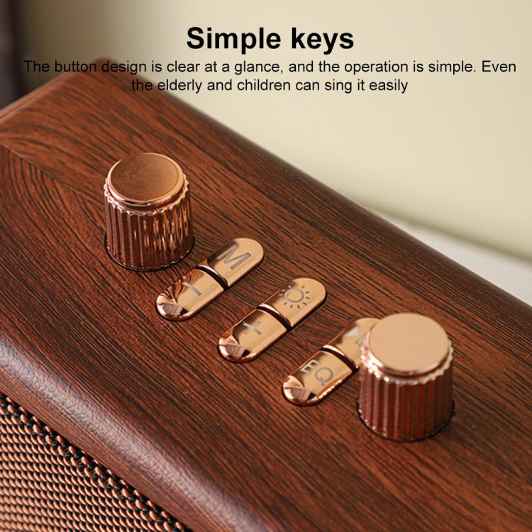 H1 Portable Outdoor Bluetooth Wireless Smart Speaker with Microphone(Wood Grain) - Desktop Speaker by buy2fix | Online Shopping UK | buy2fix