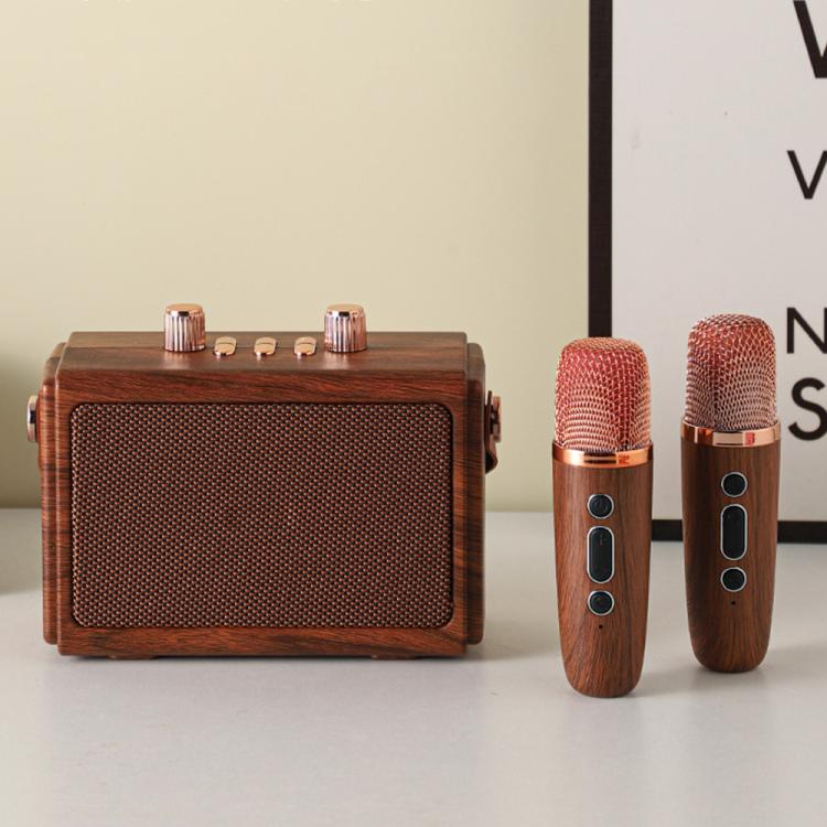 H1 Portable Outdoor Bluetooth Wireless Smart Speaker with Microphone(Wood Grain) - Desktop Speaker by buy2fix | Online Shopping UK | buy2fix