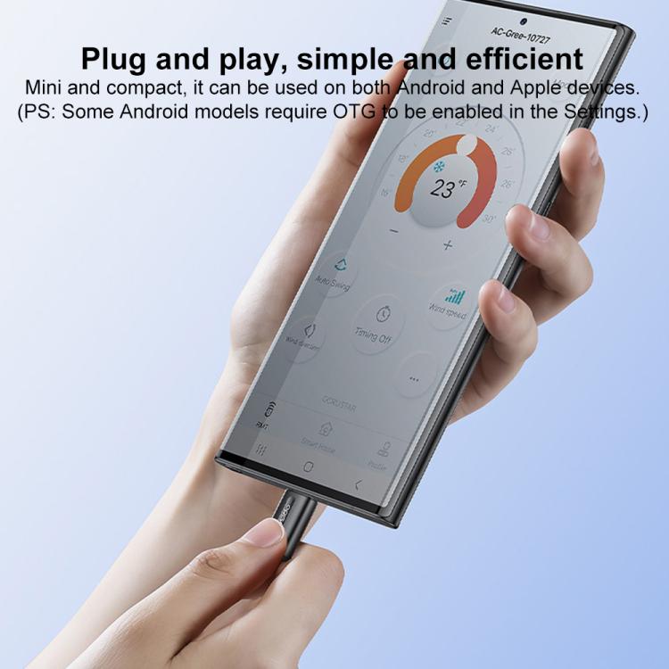 Yesido EC26C Type-C Mobile Phone Smart Remote Control Infrared Transmitter(Black) - Phone Remote Control by Yesido | Online Shopping UK | buy2fix