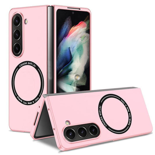 For Samsung Galaxy Z Fold7 Kalebol MagSafe Shockproof Frosted PC Phone Case(Pink) - Galaxy Z Fold7 5G Cases by Kalebol | Online Shopping UK | buy2fix