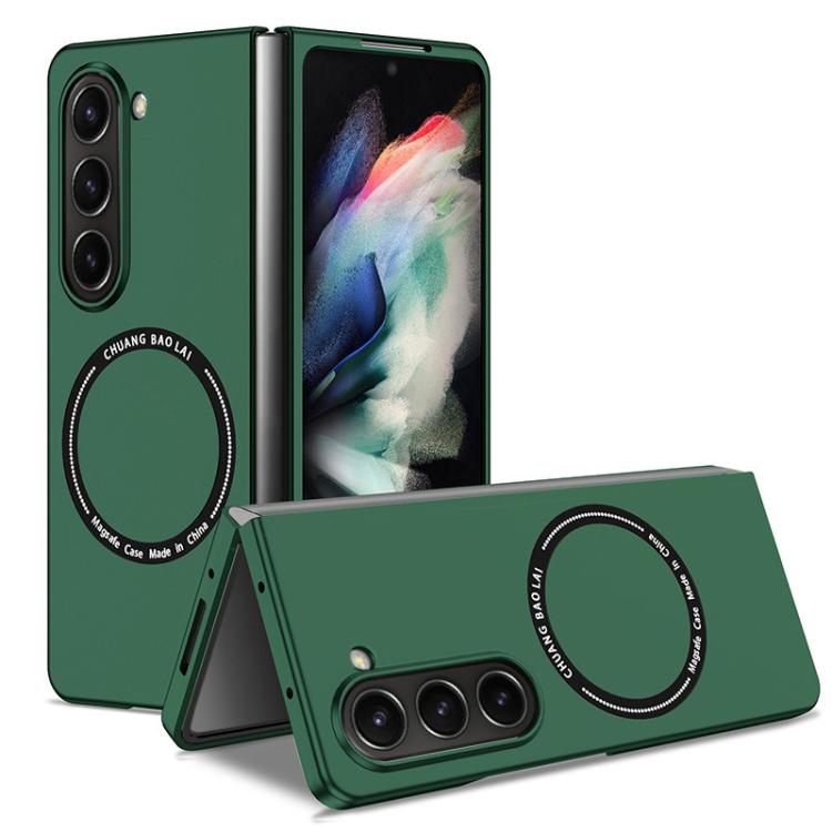 For Samsung Galaxy Z Fold7 Kalebol MagSafe Shockproof Frosted PC Phone Case(Green) - Galaxy Z Fold7 5G Cases by Kalebol | Online Shopping UK | buy2fix