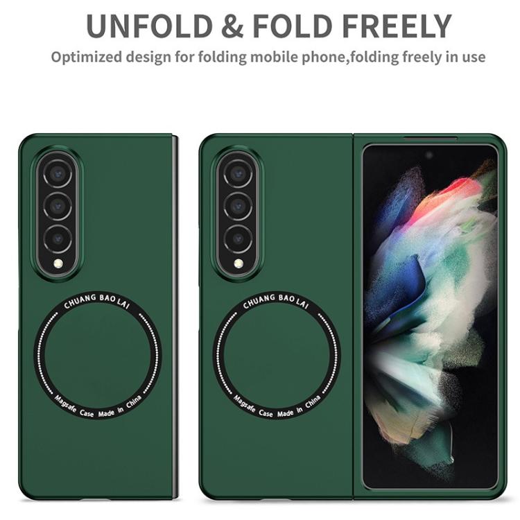 For Samsung Galaxy Z Fold7 Kalebol MagSafe Shockproof Frosted PC Phone Case(Wine Red) - Galaxy Z Fold7 5G Cases by Kalebol | Online Shopping UK | buy2fix